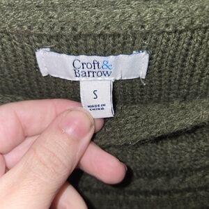 Croft & Barrow Olive Green Sweater